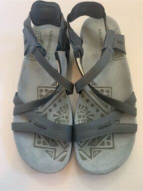 Merrell Women's Blue Strappy Outdoor Comfort Sandals